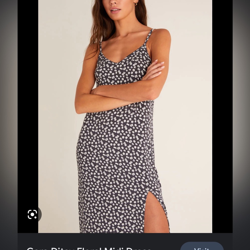 Z supply cora ditsy floral midi dress small